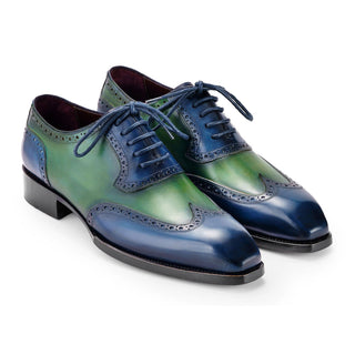 Paul Parkman Men's Shoes Calf-Skin Leather Goodyear Welted Wingtip Oxfords (PM6450)-AmbrogioShoes