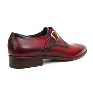 Paul Parkman Men's Shoes Calf-Skin Leather Single Monk-Straps (PM6291)-AmbrogioShoes