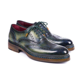 Paul Parkman Men's Shoes Calf-Skin Leather Wingtip Brogue Welted Oxfords (PM5801)-AmbrogioShoes