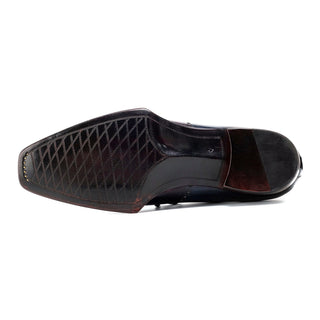 Paul Parkman Men's Shoes Hand-Painted Leather Goodyear Welted Wingtip Oxfords (PM6445)-AmbrogioShoes