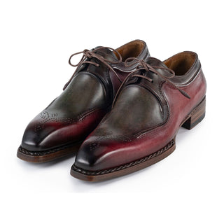 Paul Parkman Men's Shoes Hand-Welted Calf-Skin Leather Derby Oxfords (PM6438)-AmbrogioShoes