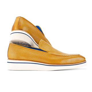 Paul Parkman Men's Shoes Perforated Calf-Skin Leather Smart Loafers (PM6433)-AmbrogioShoes