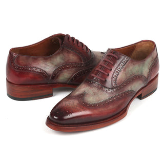 Paul Parkman PP22 Men's Shoes Calf-Skin Leather Goodyear Welted Wingtip Oxfords (PM6325)-AmbrogioShoes