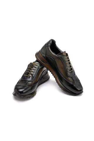 Paul Parkman Patina Leather Casual Sneakers (PM6444)