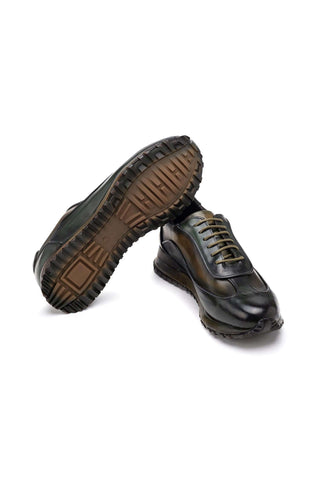 Paul Parkman Patina Leather Casual Sneakers (PM6444)