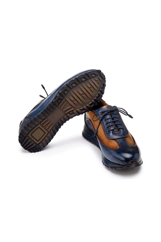 Paul Parkman Patina Leather Casual Sneakers (PM6444)