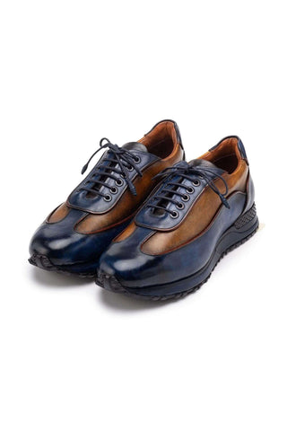 Paul Parkman Patina Leather Casual Sneakers (PM6444)