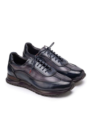 Paul Parkman Patina Leather Casual Sneakers (PM6444)