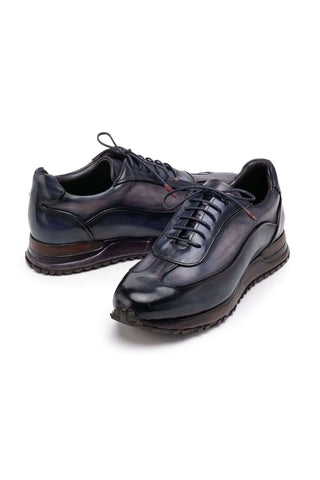 Paul Parkman Patina Leather Casual Sneakers (PM6444)