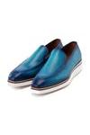 Paul Parkman Perforated Calf-Skin Leather Smart Loafers (PM6433)