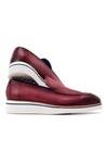 Paul Parkman Perforated Calf-Skin Leather Smart Loafers (PM6433)
