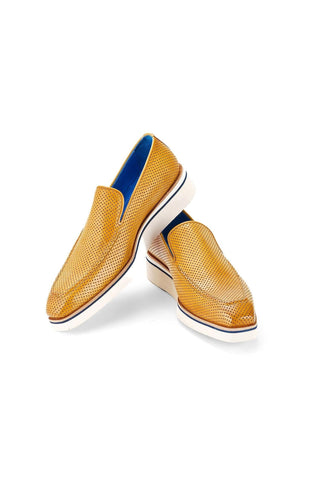 Paul Parkman Perforated Calf-Skin Leather Smart Loafers (PM6433)