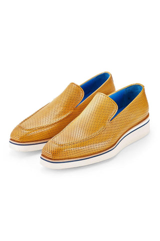 Paul Parkman Perforated Calf-Skin Leather Smart Loafers (PM6433)