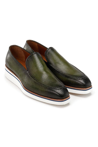 Paul Parkman Perforated Calf-Skin Leather Smart Loafers (PM6433)