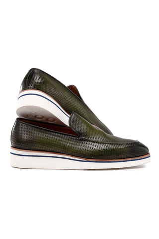 Paul Parkman Perforated Calf-Skin Leather Smart Loafers (PM6433)