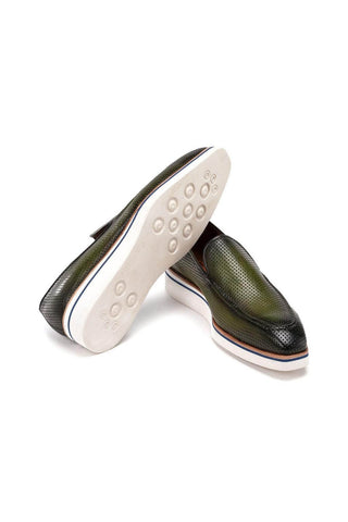 Paul Parkman Perforated Leather Smart Loafer