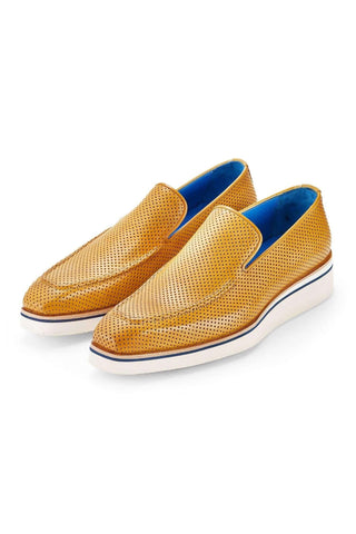 Paul Parkman Perforated Leather Smart Loafer