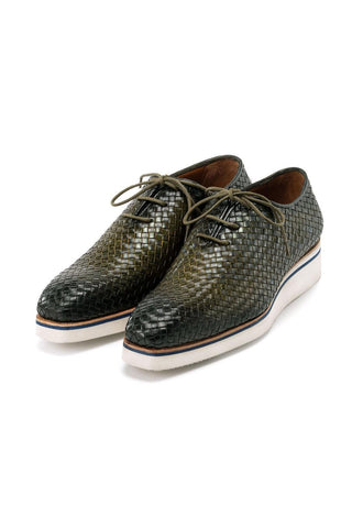 Paul Parkman Woven Calf-Skin Leather Casual Oxford (PM6467)