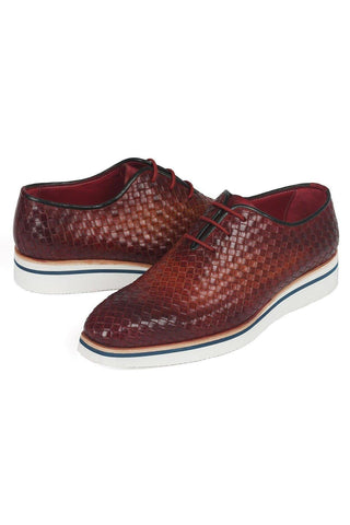 Paul Parkman Woven Calf-Skin Leather Casual Oxford (PM6467)