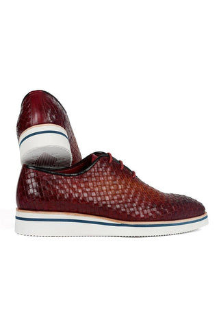 Paul Parkman Woven Calf-Skin Leather Casual Oxford (PM6467)