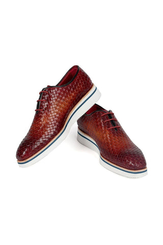 Paul Parkman Woven Calf-Skin Leather Casual Oxford (PM6467)