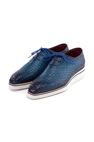 Paul Parkman Woven Calf-Skin Leather Casual Oxford (PM6467)