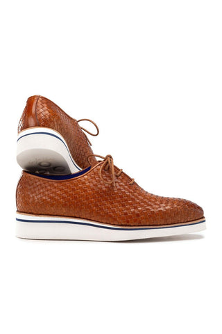 Paul Parkman Woven Calf-Skin Leather Casual Oxford (PM6467)
