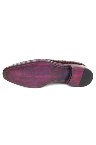 Paul Parkman Woven Calf-Skin Leather Tassel Loafers (PM5808)-AmbrogioShoes