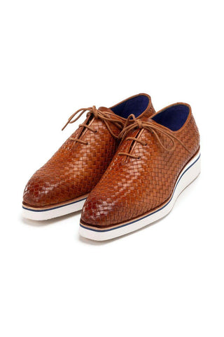 Paul Parkman Woven Leather Casual Oxford (PM6467)