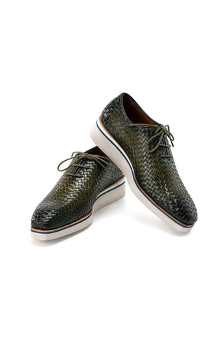 Paul Parkman Woven Leather Casual Oxford (PM6467)