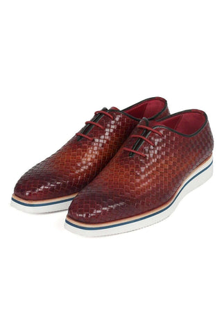 Paul Parkman Woven Leather Casual Oxford (PM6467)