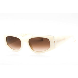 Philipp Plein SPP025S Sunglasses Ivory white / Brown Gradient Women's-AmbrogioShoes
