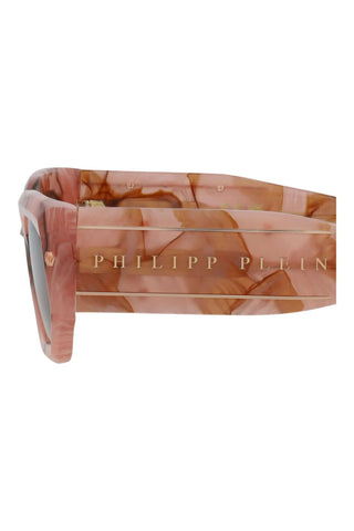 Philipp Plein SPP066M Opal Fuchsia Marbled Pink Sunglasses