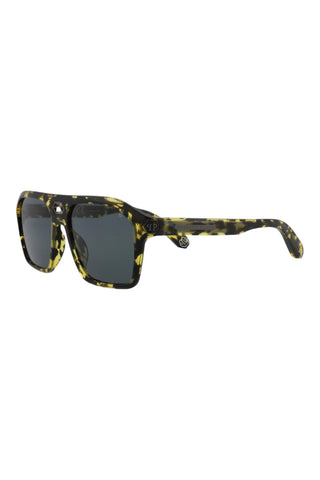 Philipp Plein SPP072M Yellow/Black Havana Sunglasses