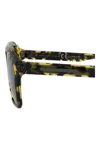 Philipp Plein SPP072M Yellow/Black Havana Sunglasses