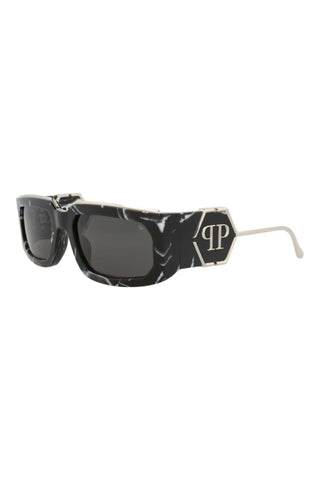 Philipp Plein SPP119M MARBLED BLACK Sunglasses