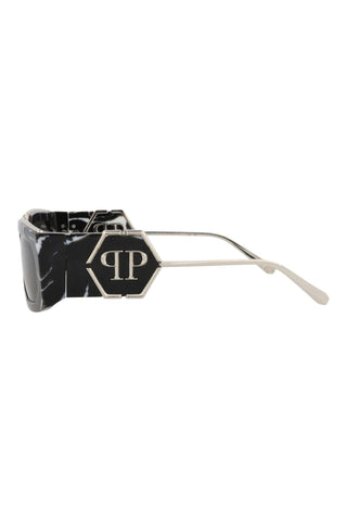 Philipp Plein SPP119M MARBLED BLACK Sunglasses