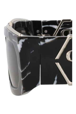 Philipp Plein SPP119M MARBLED BLACK Sunglasses