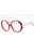 09WA - Shiny Transparent Red/Clear demo lens