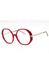 09WA - Shiny Transparent Red/Clear demo lens