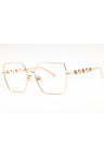 0300 - SHINY ROSE GOLD/clear demo lens