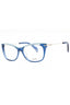 0955 - SHINY TRANSPARENT BLUE/clear demo lens