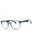0955 - SHINY TRANSPARENT BLUE/clear demo lens