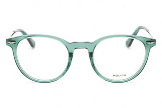 Police VPLD93M Eyeglasses Shiny Transparent Green / Clear demo lens-AmbrogioShoes