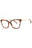 09YB - SHINY ORANGE HAVANA/clear demo lens