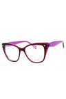 01CI - BURGUNDY/PURPLE/clear demo lens