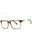 0AEX - STREAKED FADING OCHRE/BROWN/clear demo lens