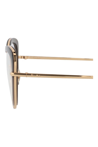 Pomellato PM0125O Pink Gold/Transparent Grey Eyeglasses