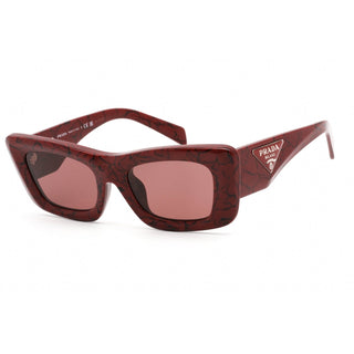 Prada 0PR 13ZSF Sunglasses Red Marble / Dark Violet-AmbrogioShoes