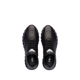 Prada 1E245L-Y5A Women's Shoes Black Nappa Leather Casual Sneakers (PRW1002)-AmbrogioShoes